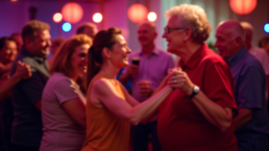 Vibrant salsa dance evening with energetic movement